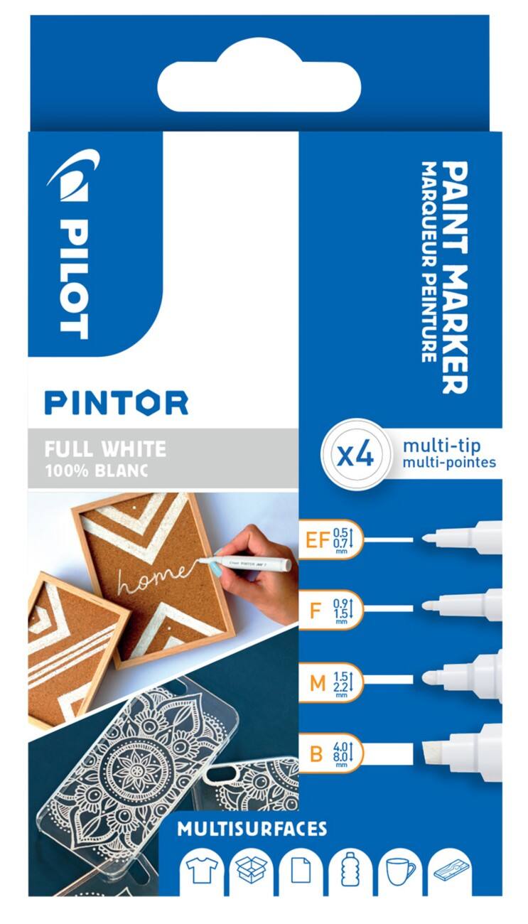 Marqueurs peinture Pilot Pintor Blanc 4 Unités