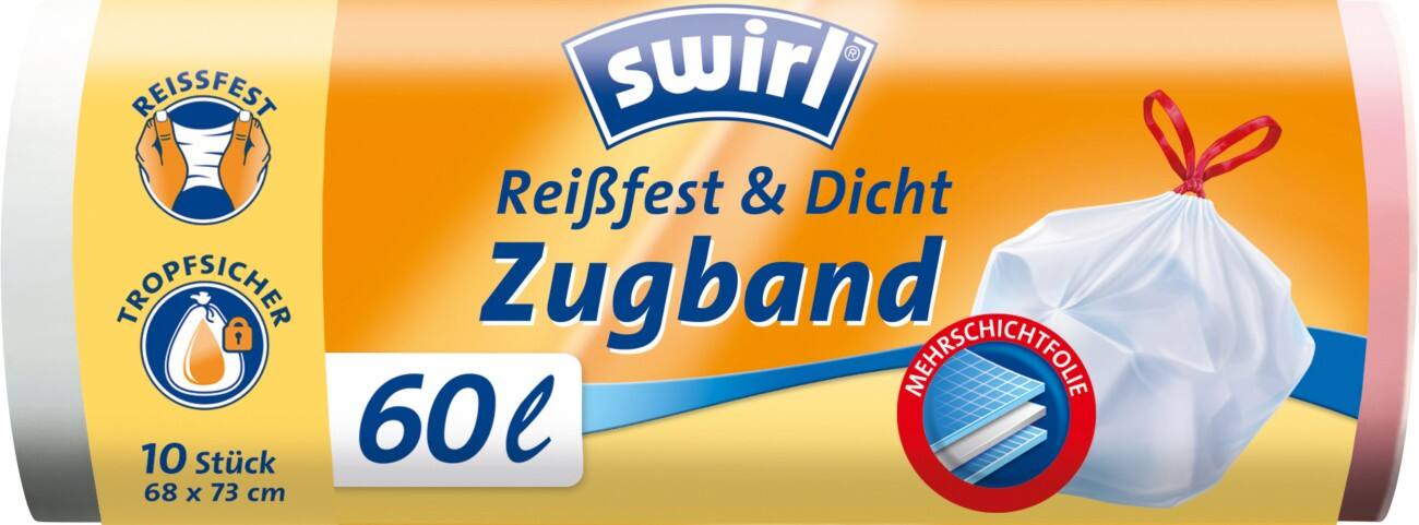 Sacs-poubelle Swirl 60 l Blanc 68 x 73 cm 10 Unités