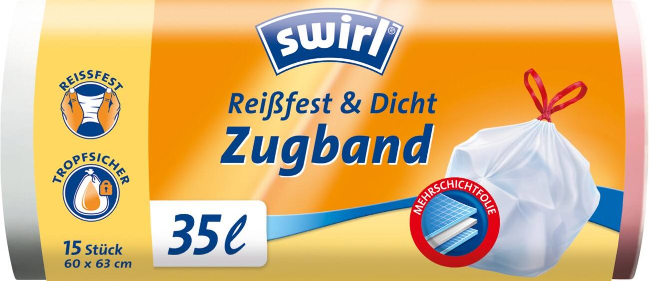 Sacs-poubelle Swirl 35 l Blanc 65 x 60 x 63 cm 15 Unités