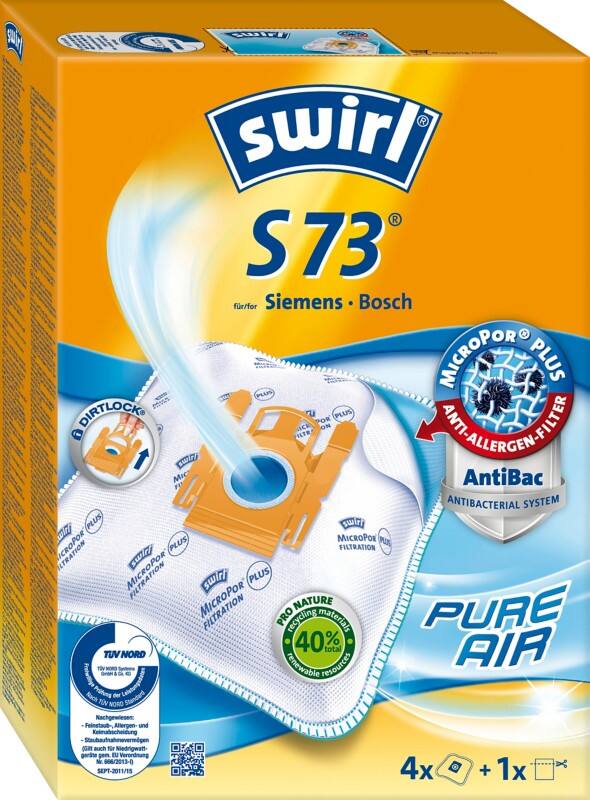 Sac pour aspirateur Swirl S 73 4 unités