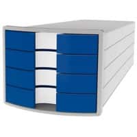 Module à tiroirs HAN Impuls Gris clair, bleu 28 x 36,7 x 23,5 cm Tiroirs fermés