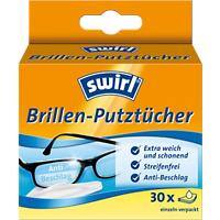 Lingettes nettoyantes pour lunettes Swirl Blanc 30 Unités