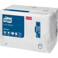 Tork Serviettes de table 32,5 x 32,5cm Blanc 8 Unités x 500 Feuilles