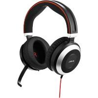 Casque filaire stéréo Jabra Evolve 80 MS Sur tête Antibruit Conecteur 3.5 mm / USB Avec microphone Noir