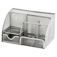 Organiseur de bureau Office Depot Fil, métal Argenté 22,2 x 14 x 12,5 cm