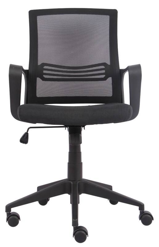 Siège de bureau Espoo Viking Realspace Mécanisme d’inclinaison Filet, Tissu Accoudoirs fixes Siège réglable en hauteur Noir 110 kg