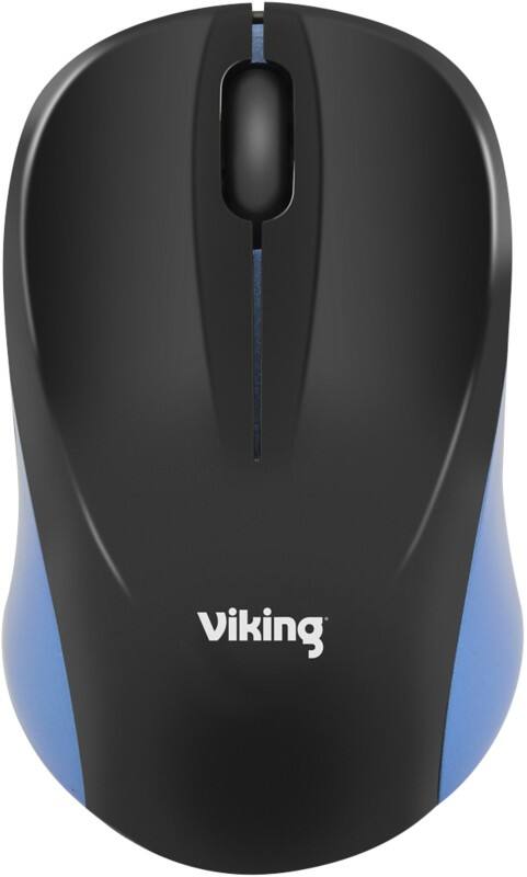 Souris optique Viking HM8138 Sans fil Sans Bluetooth Bleu, noir Adapté Pour Les Gauchers