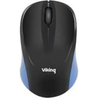 Souris sans fil Viking HM8138 Capteur optique Ambidextre USB Noir, bleu