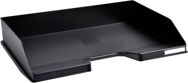 Corbeille à courrier Viking Paysage PS (Polystyrène) Empilable A4+ Noir