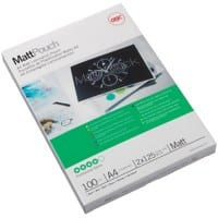 Pochette de plastification Matt GBC A4 Mat 125 microns (2 x 125) Transparent 100 Unités