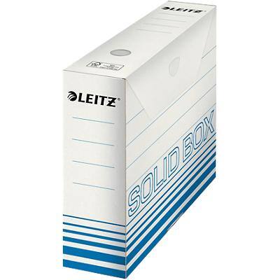 Boîtes d'archivage Leitz Solid 6127 700 feuilles A4 bleu claire carton 8 x 25,7 x 33 cm 10 unités