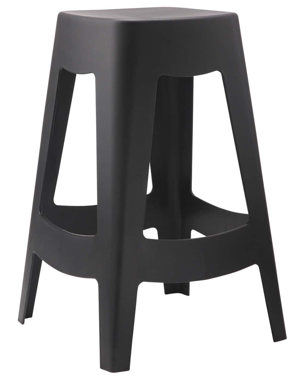 Tabourets de bar meet powered by PAPERFLOW Plastique Noir  5 Unités