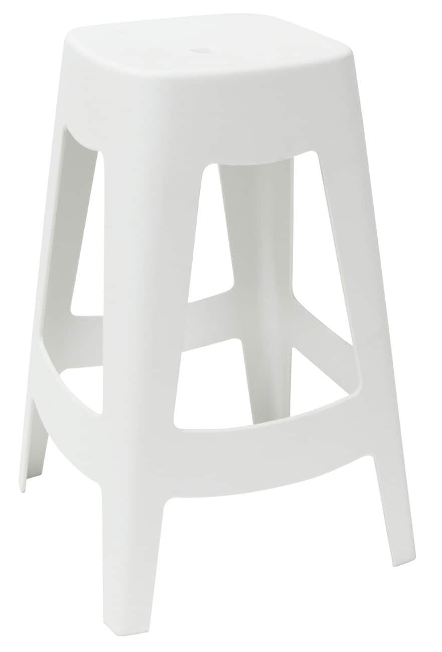 Tabourets de bar meet powered by PAPERFLOW Plastique Blanc  5 Unités