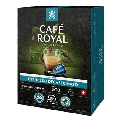 Café Espresso Decaffeinato CAFÉ ROYAL 36 Unités