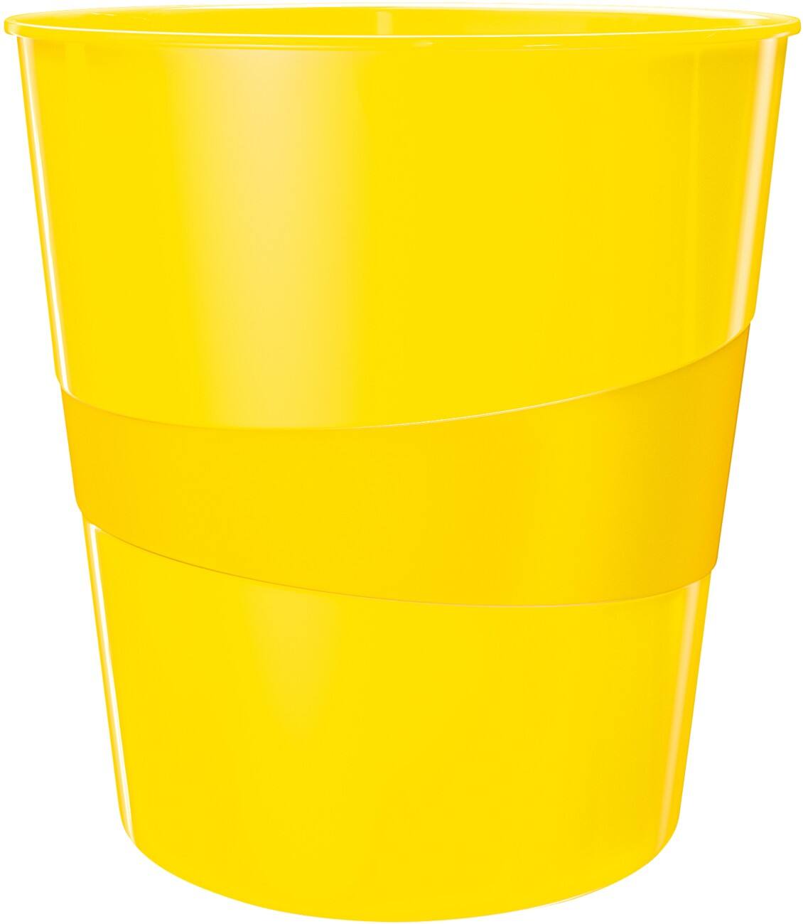 Corbeille à papier Leitz WOW 15 litres Jaune 29 x 29 x 32,4 cm