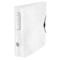 Classeur à levier Leitz 180° Active WOW A4 82 mm Blanc 2 anneaux 1106 Polyfoam Portrait