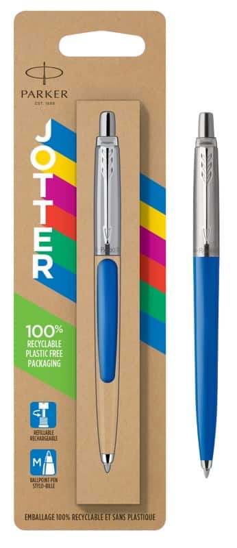 Stylo à bille Parker Jotter Bleu Moyenne 0.5 mm Rechargeable
