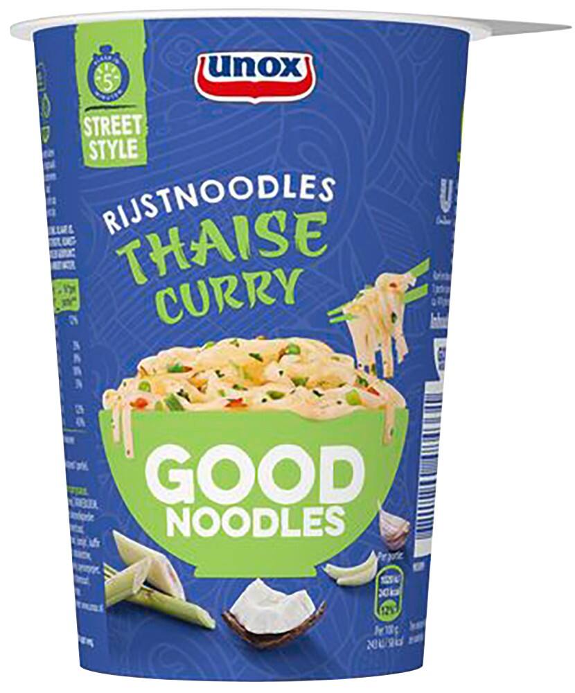 Nouilles de riz UNOX Curry Thaïlandais 8 Unités de 69 g