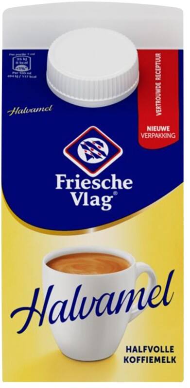 Lait pour café Friesche Vlag Halvamel 4 % 455 ml