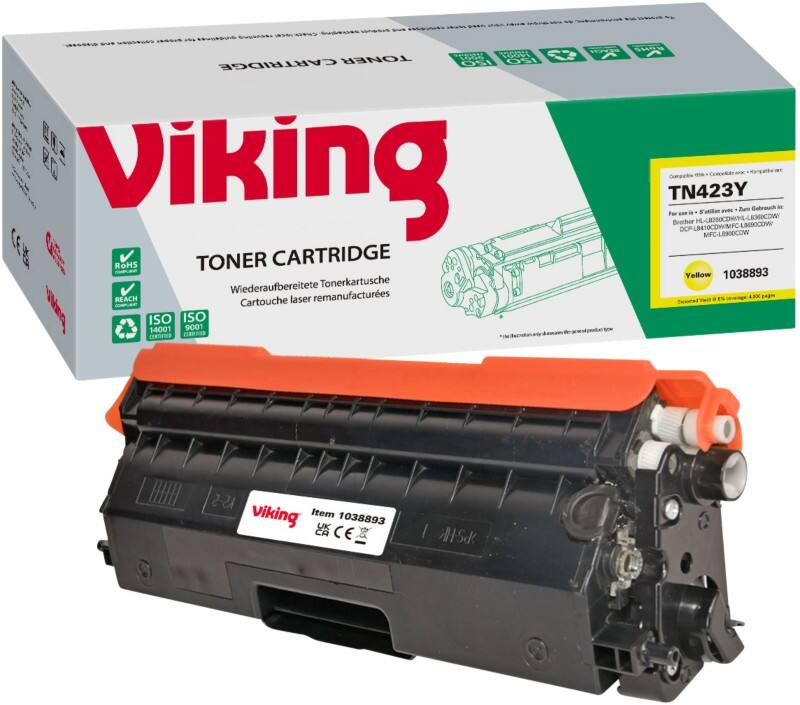 Toner Viking compatible Brother TN423Y Jaune