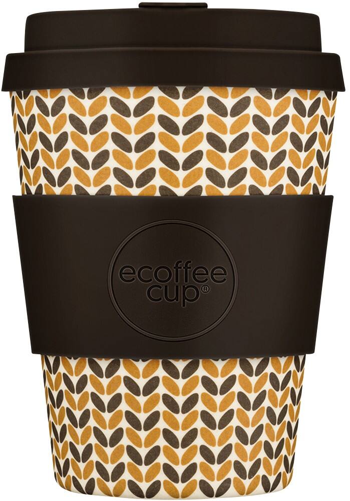Mug Ecoffee Cup Threadneedle 350 ml Brun
