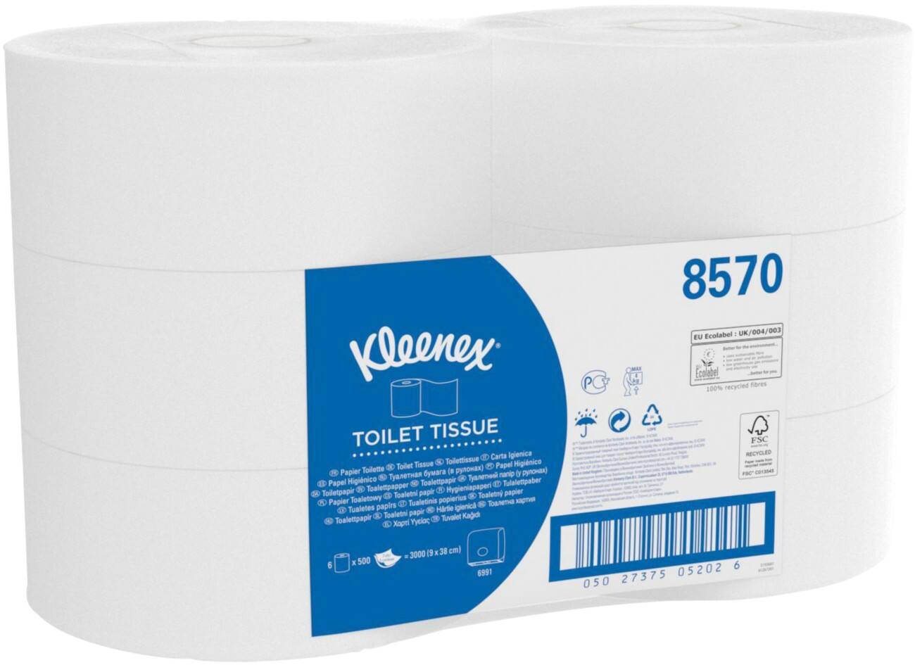 Papier toilette Kleenex 8570 2 épaisseurs 6 Rouleaux de 500 Feuilles