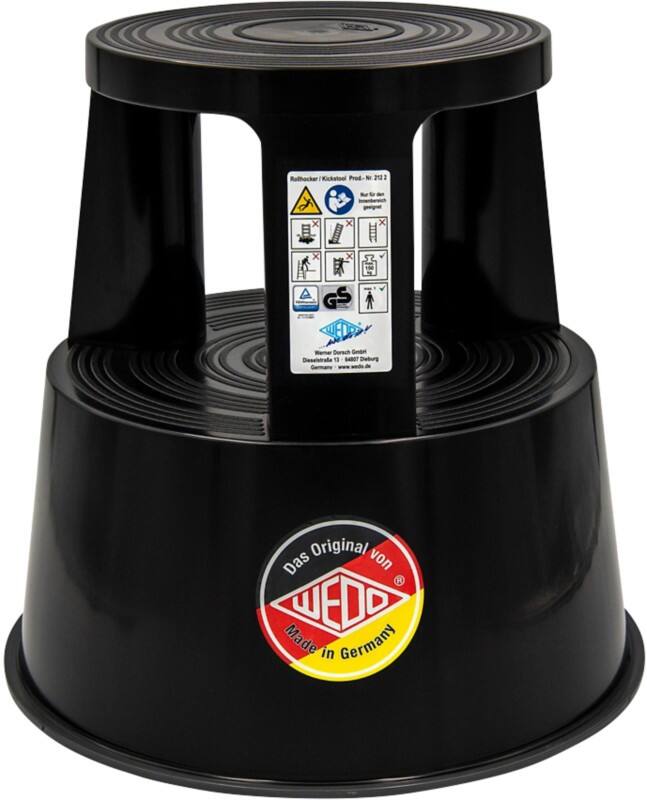 Marchepied WEDO 212 201 Hauteur Ajustable PP (Polypropylène) Noir 44 x 44 x 43 cm