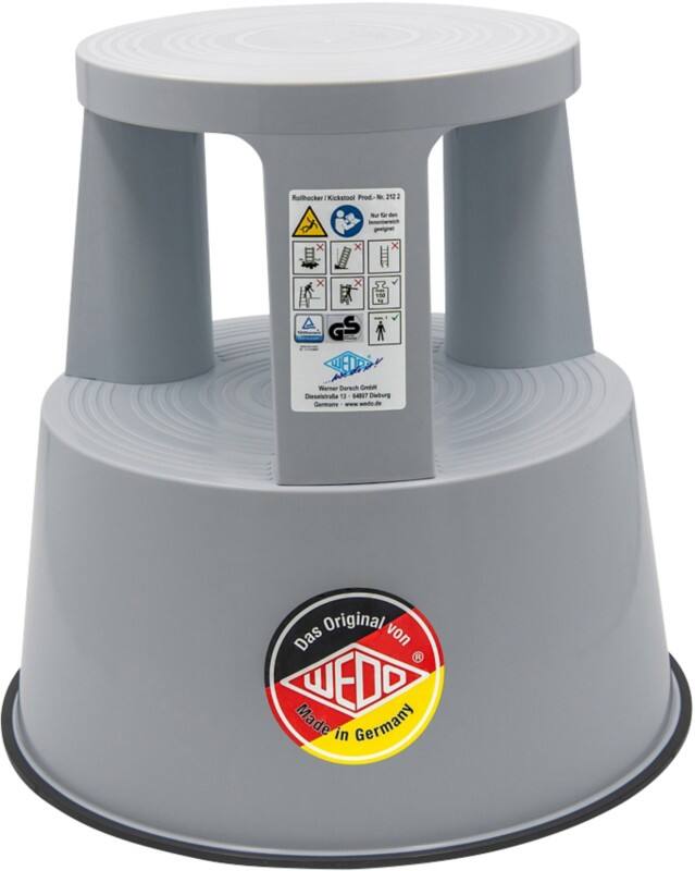 Marchepied WEDO 212 237 Hauteur Ajustable PP (Polypropylène) Gris clair 44 x 44 x 43 cm