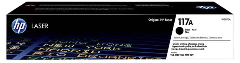Toner HP 117A D'origine W2070A Noir