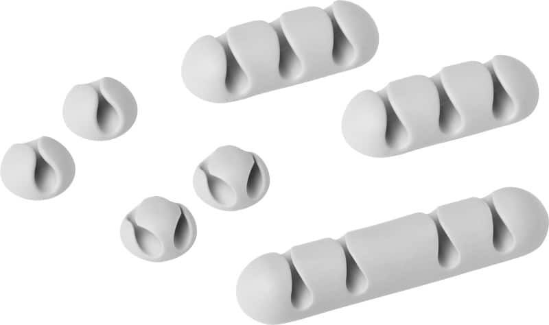 Clip pour câbles DURABLE Cavoline Clip Mix Gris 7 unités