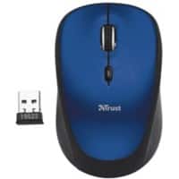 Souris sans fil Trust Yvi Capteur Ambidextre USB-A Micro récepteur Bleu