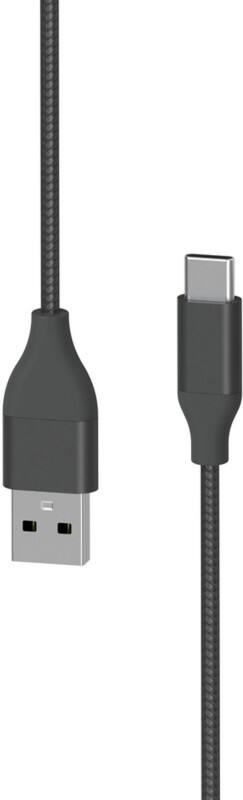 Câble de charge XLayer Premium Métallisé USB vers USB-C 1,5 m (Charge rapide 3A / USB 2.0) Noir