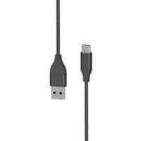 Câble de charge XLayer Premium Métallisé USB vers USB-C 1,5 m (Charge rapide 3A / USB 2.0) Noir