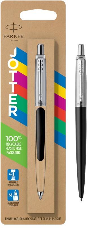 Stylo bille Parker Jotter Noir Encre bleue