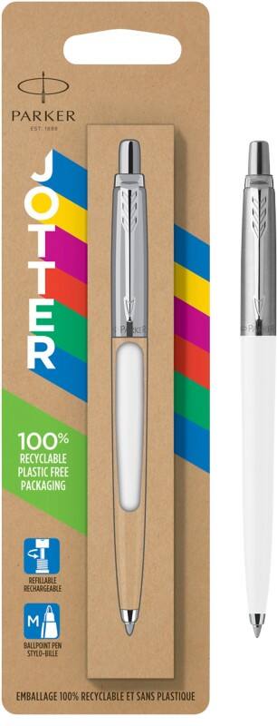 Stylo à bille rétractable Parker Jotter Bleu Moyenne 0.5 mm Rechargeable