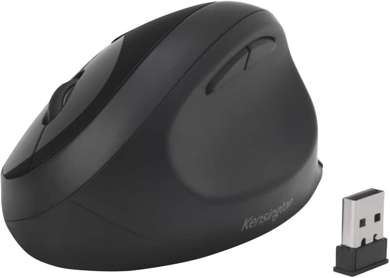 Souris ergonomique Kensington Pro Fit Dual K75404EU Sans fil Optique Pour droitier Nanorécepteur USB-A / Bluetooth Noir