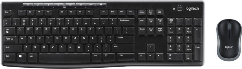 Set clavier et souris Sans fil Logitech MK270 QWERTY