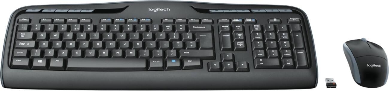 Ensemble clavier et souris sans fil Logitech MK330 Noir QWERTZ Allemand