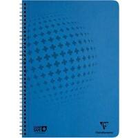 Cahier à spirales Clairefontaine Clean'Safe A4 Bleu Couverture en carte lustrée Quadrillé 60 feuilles