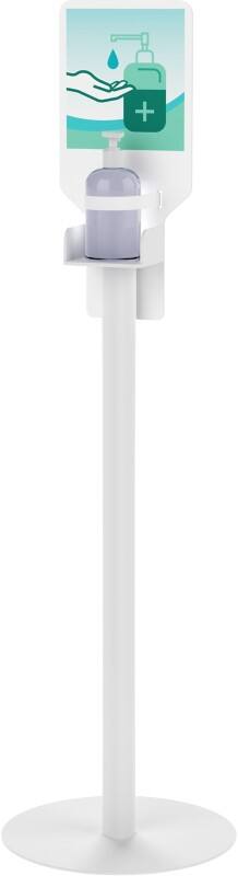 Flacon pompe de gel hydroalcoolique Paperflow sur pied Rechargeable