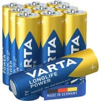 Piles alcalines VARTA High Energy AA 10 Unités