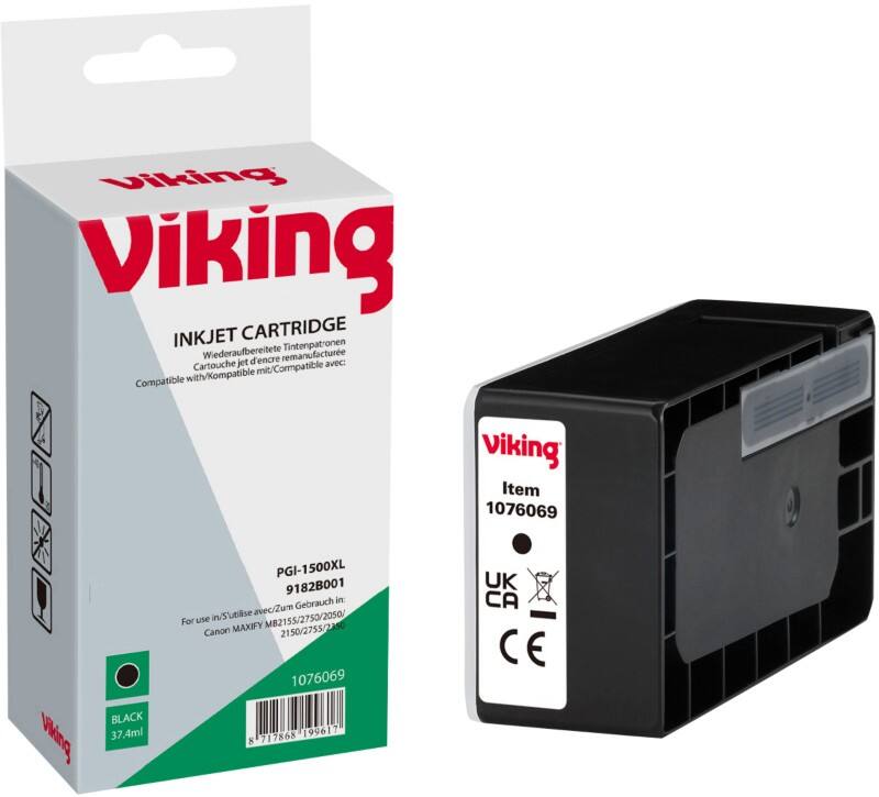 Cartouche jet d'encre Viking compatible Canon PGI-1500XL Noir