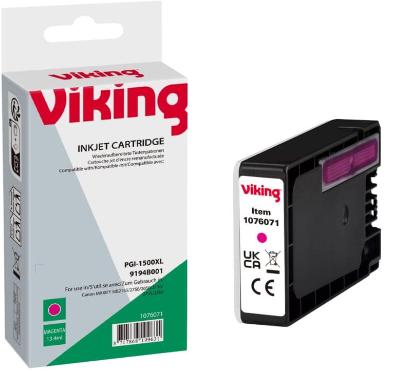 Cartouche jet d'encre Viking compatible Canon PGI-1500XL Magenta