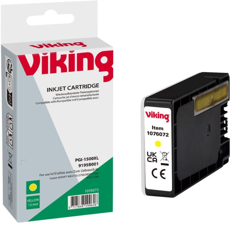 Cartouche jet d'encre Viking compatible Canon PGI-1500XL Jaune