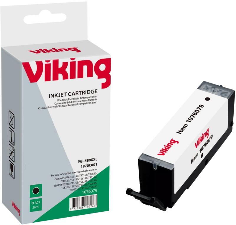 Cartouche jet d'encre Viking compatible Canon PGI-580XXL Noir