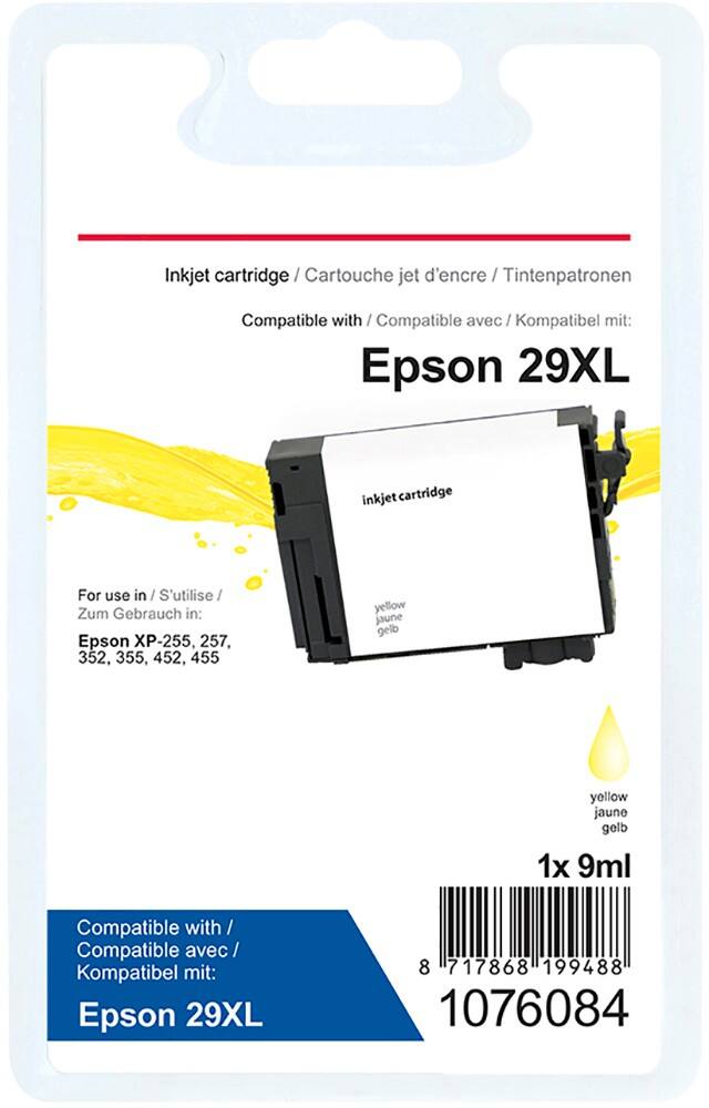 Cartouche jet d'encre Office Depot compatible Epson T29944012 29XL Jaune