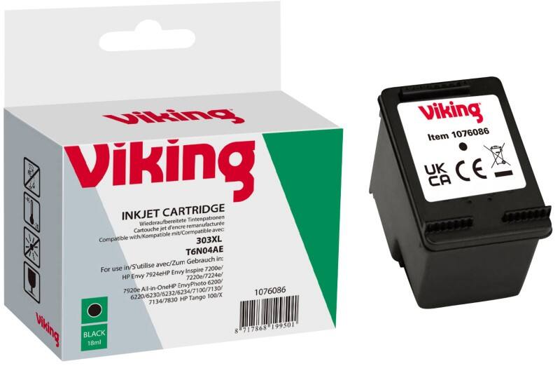 Cartouche jet d'encre Viking 303XL compatible HP 303XL Noir