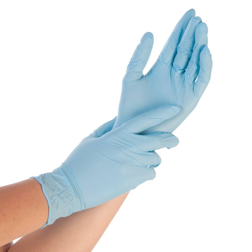 Gants jetables CLICK 2000 Sans poudre Nitrile 50B Taille S Bleu 100 unités
