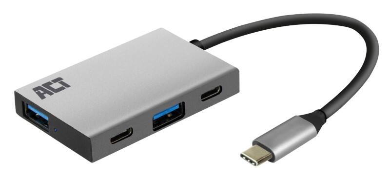 Hub USB ACT AC7070 USB Type-C vers USB-A, USB-C