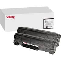 Toner Viking 85A compatible HP 85A CE285AD Noir 2 unités